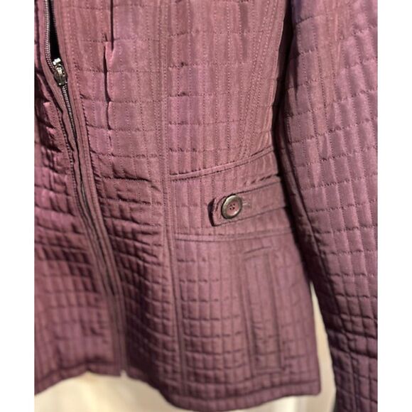NWT Gallery Quilted Jacket in Blackberry Plum XL - Picture 2 of 7